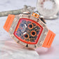 ⏳Limited-time 60% off⏰Men's Luxury barrel-shaped watch Rhinestone Embellished Watch⌚