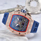 ⏳Limited-time 60% off⏰Men's Luxury barrel-shaped watch Rhinestone Embellished Watch⌚