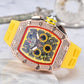 ⏳Limited-time 60% off⏰Men's Luxury barrel-shaped watch Rhinestone Embellished Watch⌚