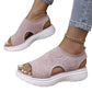 👡52 % DE RÉDUCTION EN CE MOMENT ! 💐 Sandales à semelle compensée en tricot respirant pour femme – Tige en tricot aéré, semelle rembourrée et chaussures d'été légères et confortables ✨