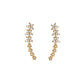 ✨ 56% DE RÉDUCTION MAINTENANT ! 🌟 Boucles d'oreilles grimpeuses étoile fleur en strass – Cristaux scintillants, design remontant confortable – parfaites pour le glamour quotidien ou les occasions spéciales 🌸