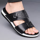 👞🏖️ PROMO FLASH 57% ! Sandales Slip-On Homme Simili Cuir – 2 Textures, Semelle Anti-Dérapante, 3 Couleurs, Pointures 39-48, Respirantes, Rembourrées ✨