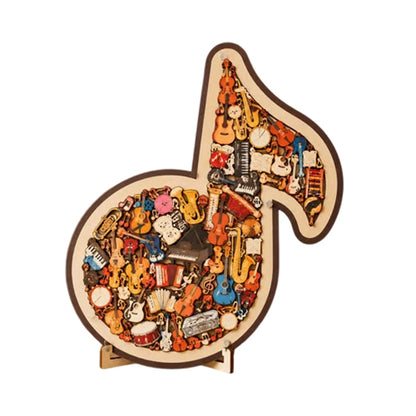 📢📢60% DE RÉDUCTION !! ⏰Puzzle en Bois en Forme de Note de Musique🎶🧩