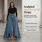 👖 Jean femme taille haute à jambes larges et ourlet asymétrique –🔥 look moderne, flatteur et facile à assortir
