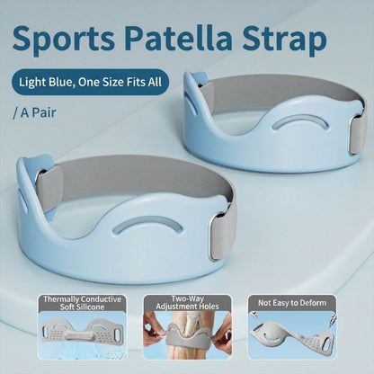 🦵 ACHETEZ 1, OBTENEZ 1 GRATUIT ! 🎉 Genouillère Respirante Amortissante – Silicone – Coussinet 8mm & Double Boucle for Sport