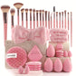 💄PROMO LIMITÉE 52%✨Ensemble Pinceaux & Éponges de Maquillage (40 ou 51 Pièces) – Tout-en-Un, Doux, Économiseur de Produit, 5 Kits Couleurs au Choix 🎨