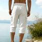 ⏰ -57% – Pour une durée limitée !👖Pantalon capri cargo en lin mélangé pour homme🌬️ Léger, respirant et conçu pour le confort