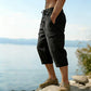 ⏰ -57% – Pour une durée limitée !👖Pantalon capri cargo en lin mélangé pour homme🌬️ Léger, respirant et conçu pour le confort