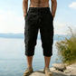 ⏰ -57% – Pour une durée limitée !👖Pantalon capri cargo en lin mélangé pour homme🌬️ Léger, respirant et conçu pour le confort
