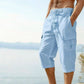 ⏰ -57% – Pour une durée limitée !👖Pantalon capri cargo en lin mélangé pour homme🌬️ Léger, respirant et conçu pour le confort