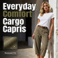🔥👖 PROMO FLASH 61% ! Pantalons Cargo Capri Décontractés – Coupe Ample, Poches Multiples, Tissu Respirant, 6 Tailles, Idéaux Été & Quotidien 🌿