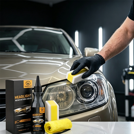 🚗 PROMO LIMITÉE 55% DE RÉDUCTION ! 💥 Liquide Rénovation Phares Ultime – Anti-Jaunissement, Protection UV, Kit Complet ✨