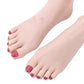 📢📢55 % DE RÉDUCTION !! ⏰Bas Transparents Pédicure Instantanée avec Ongles Artificiels