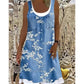 🔥 55 % DE RÉDUCTION 👗 Robe deux pièces à imprimé denim (imitation) ✨ Look superposé tendance, coupe élégante et confort tout au long de la journée 💙