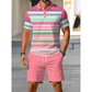👕 54 % DE RÉDUCTION ! ☀️ Ensemble 2 pièces pour homme (chemise et short) – Confortable, respirant et polyvalent – Idéal pour l'été, les loisirs ou les voyages – Style décontracté et frais 🩳✨
