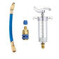 🔧❄️ PROMO -60% ! Injecteur Colorant & Huile Climatisation Auto – Laiton Premium Haute Résistance, Tuyau 2500 PSI, Raccord Rapide R134a, Corps Transparent Gradué · 230g ✨