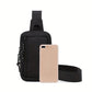 📢📢53 % DE RÉDUCTION !! ⏰Sac Bandoulière Homme Urban Commuter – Tissu Polyester Résistant Eau, Compartiments Organisés Passeport Téléphone Clés, Sangle Réglable 3 Ports · Ultraléger · Noir ✨