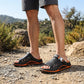 🩴 💨 Sandales pour homme à semelle épaisse et design respirant – Confortables, robustes et idéales pour les journées chaudes ☀️ ✨