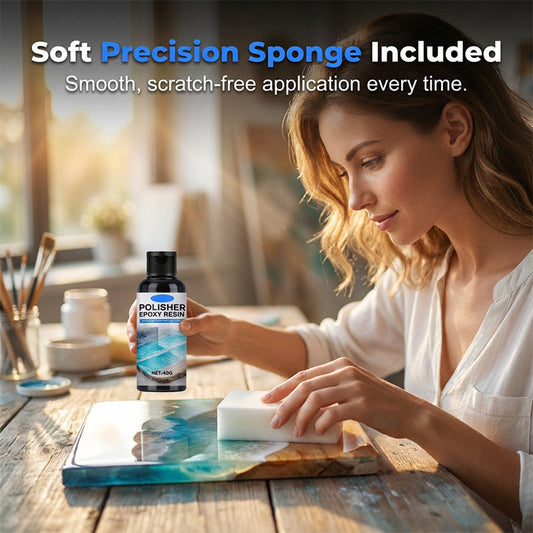 ✨ PROMO LIMITÉE – 60% DE RÉDUCTION ! 💎 Polissage Résine Époxy – Brillance Maximale, Anti-Rayure & Rénovation – Formule Micro-Abrasive, Éponge Incluse – Restaure la Transparence Parfaite 🎨🖌️