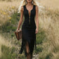 🤠 PROMO LIMITÉE 56% DE RÉDUCTION ! ✨ Robe Slim Western à Franges – Sans Manches, Fermeture Éclair, Style Cowgirl 🌵