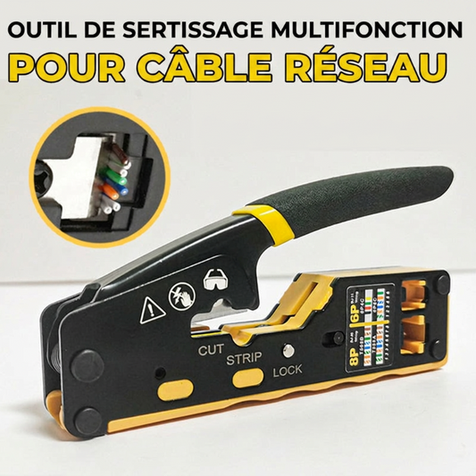 🔧🔥 58 % de réduction ! Pince à sertir 3-en-1 pour câbles réseau : coupe, sectionnement et dénudage en un seul outil, idéale pour les débutants comme pour les professionnels, avec poignée ergonomique antidérapante en PVC ✨