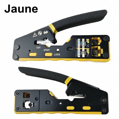 🔧🔥 58 % de réduction ! Pince à sertir 3-en-1 pour câbles réseau : coupe, sectionnement et dénudage en un seul outil, idéale pour les débutants comme pour les professionnels, avec poignée ergonomique antidérapante en PVC ✨