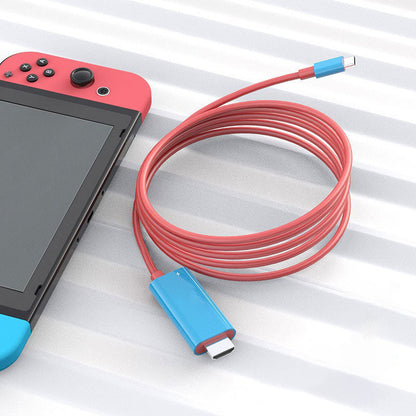 🎮 58% DE RÉDUCTION ! 🔥 Câble Adaptateur USB-C vers HDMI – 2M – Charge PD 100W & Plug-and-Play for Nintendo Switch