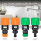 🎉Promotion temporaire ! 🚿🌿Raccord pour tuyau d'arrosage pour le jardin, le balcon et la voiture | Installation rapide | Étanche | Orange/Vert✨🚿