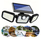 💡 PROMO LIMITÉE -52% ! ☀️ Applique Murale Solaire à 3 Têtes avec Capteur – 2400mAh, LED Haute Luminosité, Angle Réglable, Étanche, Idéale Jardin & Garage 🏠