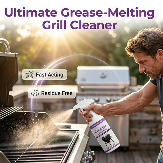 🍖🔥50 % DE RÉDUCTION – Nettoyant et dégraissant puissant pour gril – La graisse disparaît en quelques secondes ! | Sans frotter, sans effort | Indispensable pour la saison des barbecues 🧽✨