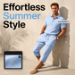 👔 PROMO EXCEPTIONNELLE 54% DE RÉDUCTION ! ☀️ Ensemble Lin Homme Été – Chemise Ample & Short Cargo – Respirant & Élégant – Parfait pour les Journées Chaudes et les Sorties Décontractées 🌊✨🩳