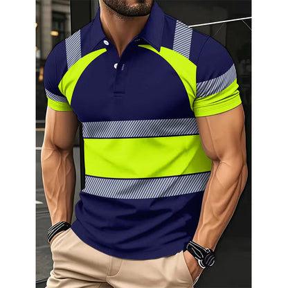 👔 57% DE RÉDUCTION ⏰ Chemise homme manches courtes haute visibilité réfléchissante – Bande réfléchissante & respirante – Idéale pour le travail, le chantier ou les sorties nocturnes – sécurité et confort au quotidien ✨🦺🌙