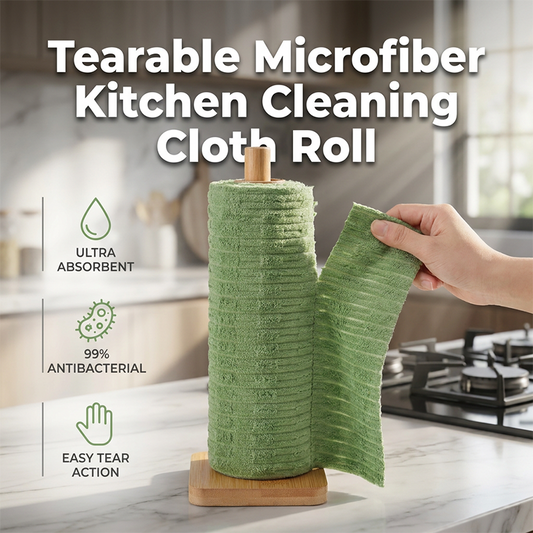 📢 52% DE RÉDUCTION ! ⏰ Rouleau de Chiffons Nettoyants Jetables – Microfibre – Détachables & Ultra-Absorbants for Cuisine
