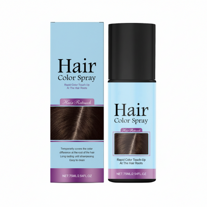 💇‍♀️ Spray Colorant Temporaire – Formule Végétale – Couvre-Racines & Lavable for Cheveux