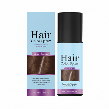 💇‍♀️ Spray Colorant Temporaire – Formule Végétale – Couvre-Racines & Lavable for Cheveux