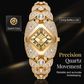 📢📢54% DE RÉDUCTION !! ⏰ Montre à quartz pour femme – Alliage – Cadran en losange et strass pour femme