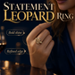 🎉 54% DE RÉDUCTION ! 🐆 Bague Ovale Vintage Léopard – Alliage – Motif Sauvage & Pierres Scintillantes for Femme