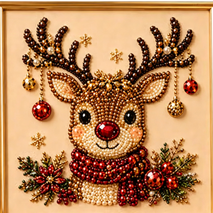 🎄🎅 Kit de peinture de Noël à perles et strass, loisir créatif pour enfants et adultes, décoration festive brillante pour les fêtes ✨
