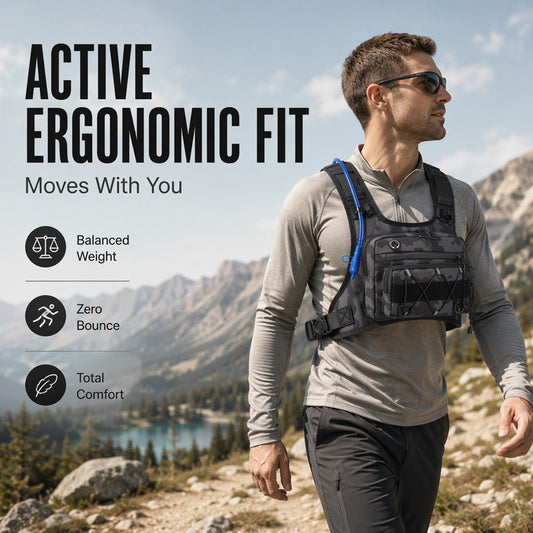 🔥Promotion exceptionnelle : 58 % de réduction🔥 Lot de gilets de cyclisme avant et arrière pour homme – Compatible avec un système d'hydratation, 3 L de capacité de rangement, maille respirante 🏃