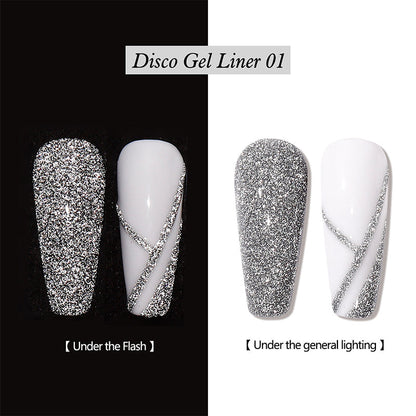 Liner Gel Pailleté Réfléchissant pour Nail Art