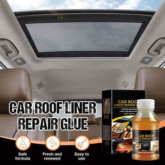 🔥Promotion exceptionnelle : 58 % de réduction🔥 Colle de réparation pour garniture de toit de voiture, résistante à la chaleur, à séchage rapide, avec pinceau 🚗