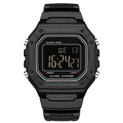 ⌚ 52% DE RÉDUCTION! 💧 Montre Digitale Imperméable Homme LED – 50 M, écran lumineux & robuste – Idéale pour le sport et la pleine nature 🏃‍♂️
