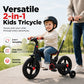 📢📢52% DE RÉDUCTION !! ⏰🚲 Tricycle Évolutif 4-en-1 pour Enfants – Acier Carbone – Vélo Équilibre + Poussette & Poignée Parentale for 6+ Ans