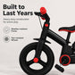 📢📢52% DE RÉDUCTION !! ⏰🚲 Tricycle Évolutif 4-en-1 pour Enfants – Acier Carbone – Vélo Équilibre + Poussette & Poignée Parentale for 6+ Ans