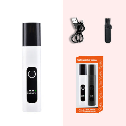 💈✂️ -53% ! 🪒 Tondeuse Électrique pour Poils de Nez Rechargeable – ABS – Lames Rotatives 360° & Charge Type-C pour Soin Homme