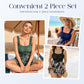 🎁 60 % DE RÉDUCTION POUR UNE DURÉE LIMITÉE ! 💐 Ensemble tankini avec jupe – Coupe grande taille amincissante 💙