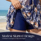 🎁 60 % DE RÉDUCTION POUR UNE DURÉE LIMITÉE ! 💐 Ensemble tankini avec jupe – Coupe grande taille amincissante 💙
