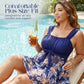 🎁 60 % DE RÉDUCTION POUR UNE DURÉE LIMITÉE ! 💐 Ensemble tankini avec jupe – Coupe grande taille amincissante 💙