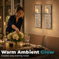🕯️🛒 -57% ! 🏠Appliques Murales Bougeoirs en Verre Cristal Concassé – Lot de 2 – Finition Miroir & Lueur Ambiante pour Déco Élégante.