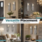 🕯️🛒 -57% ! 🏠Appliques Murales Bougeoirs en Verre Cristal Concassé – Lot de 2 – Finition Miroir & Lueur Ambiante pour Déco Élégante.